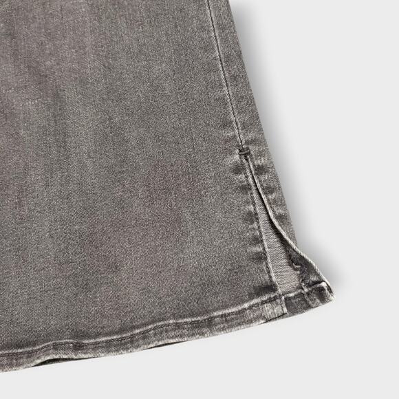 Frame Le Super High Mini Boot Split Hem Jeans Night Kerry Black Sz 29 Minimalist - Picture 13 of 13